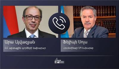 Armenia and Argentina FMs hold phone talks