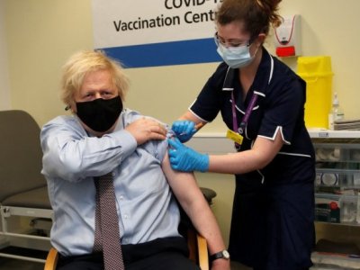 Boris Johnson gets AstraZeneca vaccine against coronavirus