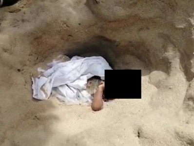 10-month-old baby found buried alive on beach in Ghana