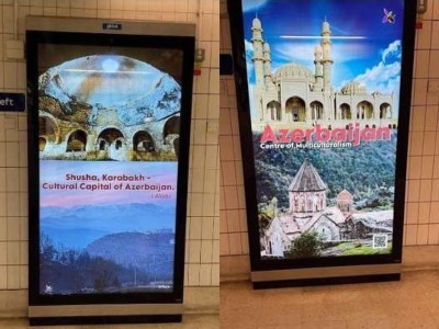 Posters presenting Shushi as Azerbaijani city at London Underground removed