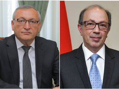 Karabakh Parliament Speaker on working visit to Yerevan, meets with Armenia FM