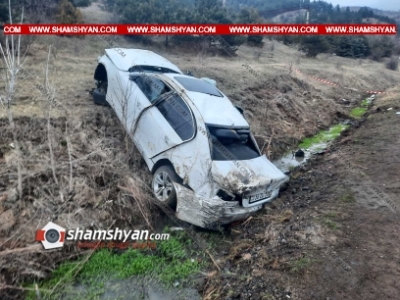 Տավուշի մարզում 37-ամյա վարորդը BMW-ով մի քանի պտույտ շրջվելով՝ կողաշրջվել է. կա տուժած