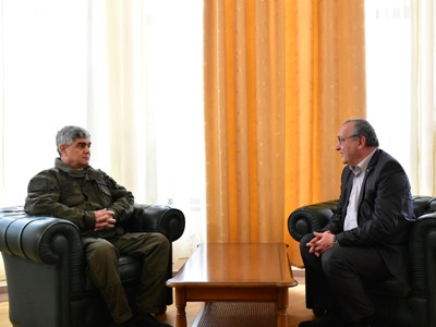 Artsakh parliamentary speaker receives Security Council Secretary Vitaly Balasanyan