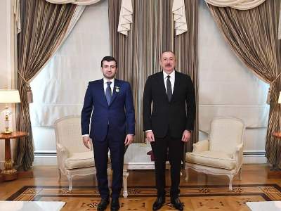 Aliyev bestows order upon Erdogan's son-in-law