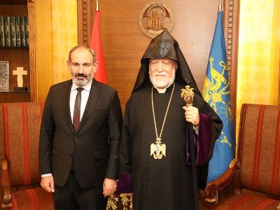 Սուրբ Զատկի առթիվ Նիկոլ Փաշինյանին շնորհավորական ուղերձ է հղել Ն.Ս.Օ.Տ.Տ. Արամ Ա Մեծի Տանն Կիլիկիո Կաթողիկոսը