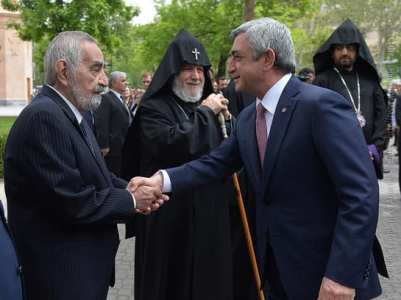 Armenia ex-President Sargsyan: Hirair Hovnanian rendered invaluable support to homeland (PHOTOS)