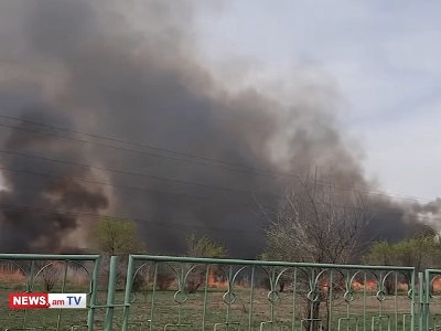 Հրդեհ` ԱՄՆ դեպանատան դիմացի այգում