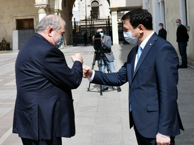 Armenia President meets with the Georgia parliament chairman