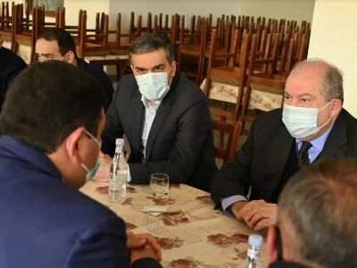 Armenia Ombudsman visits Syunik Province's Davit Bek village, discusses post-war situation