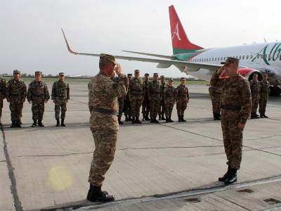 Armenian peacekeeping unit departs to Lebanon (PHOTOS)