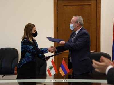 Armenia, Lebanon ministers sign letter of intent on cooperation in sports, youth affairs