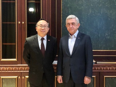 Armenia 3rd President Sargsyan meets with China ambassador