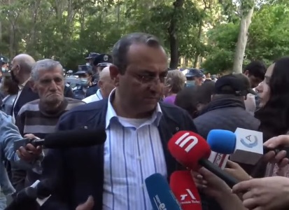 Акция протеста у здания Генпрокуратуры Армении завершилась