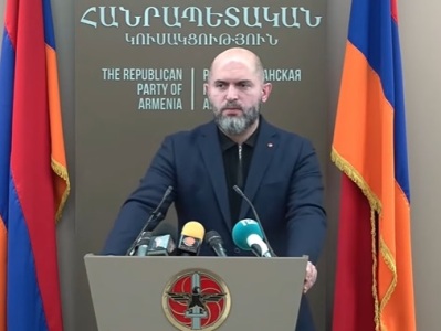 Republican Party of Armenia Vice-President on cooperation with opposition Homeland Party