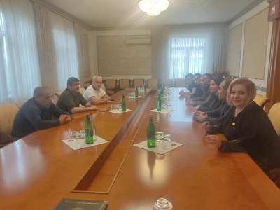 Delegation of Armenian ex-army general's wife's NGO on visit to Karabakh
