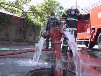 New fire hydrants being installed in Yerevan