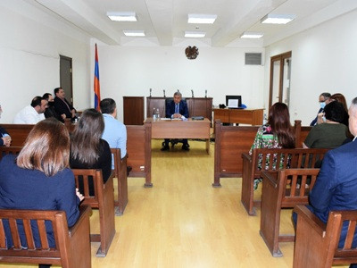 Armenia Supreme Judicial Council members meet with Yerevan judges examining civil cases