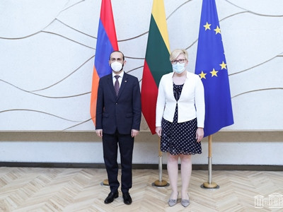 Lithuania PM to Armenian parliamentary speaker: Relations with Armenia are growing dynamically