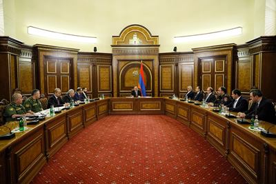 Armenia Security Council holding session chaired by acting PM