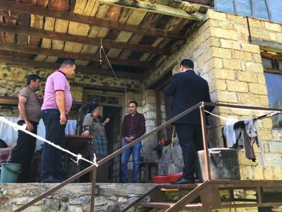 Karabakh Ombudsman visits residents displaced from Artsakh's occupied territories