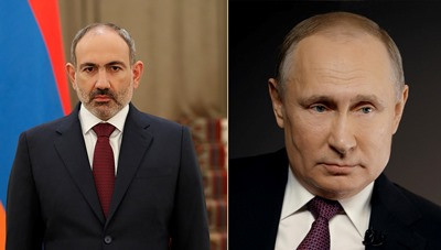 Armenia acting premier holds phone talks with Russia President