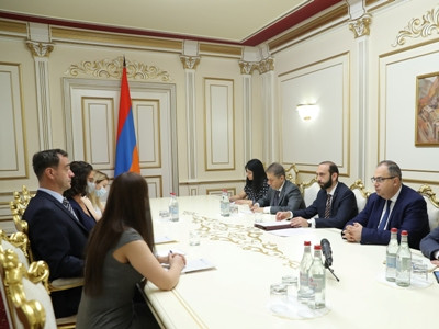 Armenia Parliament Speaker receives Argentina Ambassador, presents situation on Armenian-Azerbaijani border