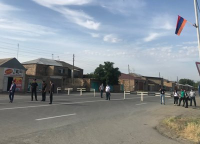 Reporters not allowed entering Sardarapat Memorial of Armenia