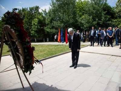 Armenia 3rd President visits Vanadzor, pays tribute to heroes of Battle of Gharakilisa (PHOTOS)