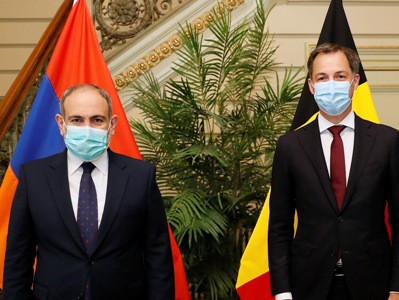 Armenia's Pashinyan meets with Belgian PM Alexander De Croo