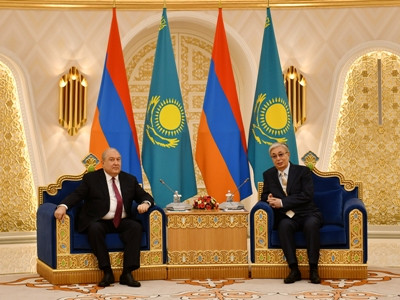 Armenia President to Kazakhstan counterpart: I would like to see much deeper cooperation between our countries