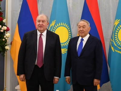 Armenia President meets with Nursultan Nazarbayev