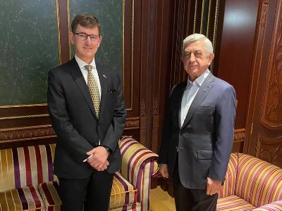 Armenia 3rd President receives Netherlands Ambassador