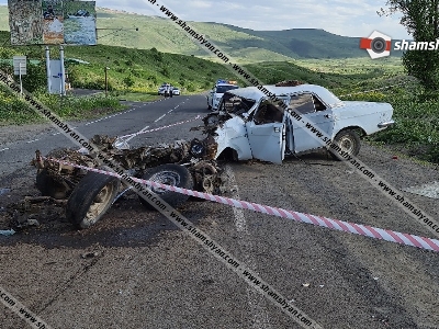 Ջերմուկ քաղաքի սկզբնամասում խոշոր ավտովթարի հետևանքով հիվանդանոց տեղափոխված վարորդներից մեկը մահացել է