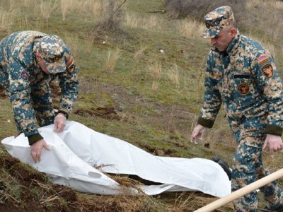 Remains of 4 more Armenian servicemen found and removed from Artsakh's Jrakan region