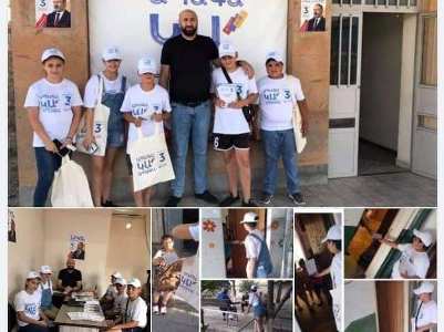 Electoral Rights Watch: Armenia ruling party engages kids in its election campaign (PHOTOS)