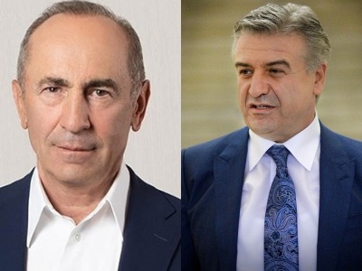 Armenia 2nd President and ex-PM Karen Karapetyan tour Gyumri