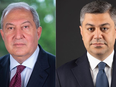 Armenia President holds phone talk with leader of 'I Have Honor' bloc Artur Vanetsyan