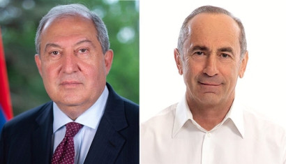 Armen Sarkissian holds phone talks with 'Armenia' bloc's leader Robert Kocharyan