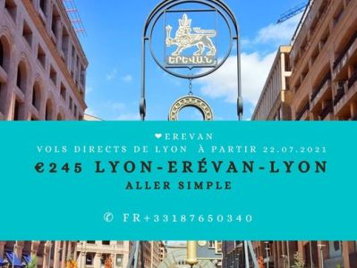 Non-scheduled direct flights to be operated between Lyon, Yerevan