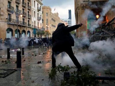 Over 80 people injured in clashes in Beirut on day of mourning