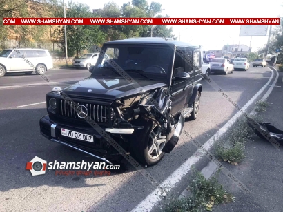 Թբիլիսյան խճուղում բախվել են Mercedes G և Opel մակնիշի ավտոմեքենաները. կա վիրավոր