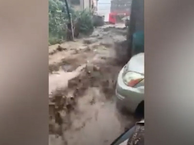 Heavy rainfall in Vanadzor