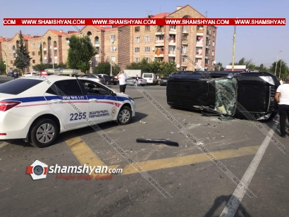 Խոշոր ավտովթար՝ Շիրակում. «Toyota Land Cruiser Prado»-ն կողաշրջվել է
