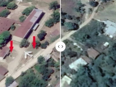 Azerbaijanis destroy statue of USSR Marshal Khanperyants in Karabakh, set MiG-17 fighter jet aside (PHOTO)