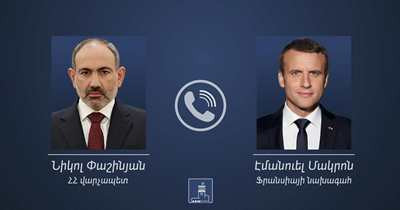 Armenia PM, France President discuss current situation in the region