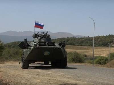 Russia peacekeepers patrol Karabakh border delimitation line