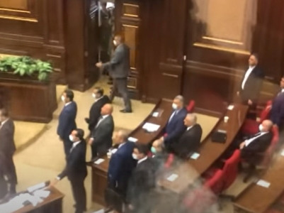 Armenia premier present at parliament brawl