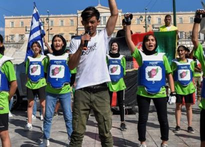 Afghans in Greece advocate peace amid chaos in Kabul