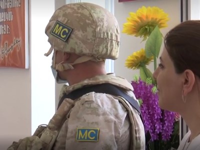 Russia peacekeepers hold humanitarian action for Nagorno-Karabakh children