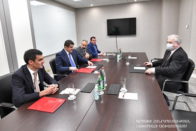 Karabakh President meets with Russian Co-Chair of OSCE Minsk Group Igor Khovaev